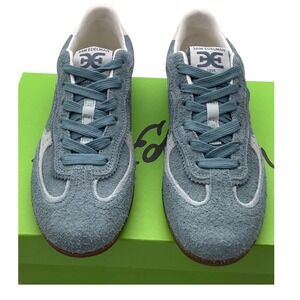 Sam Edelman Kallen Blue Suede Gum Sole Sneakers J4328L1400 Womens 5.5 NEW